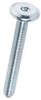 Šroub nábytkářský zinkovaný - plochá válcová hlava pr.17mm